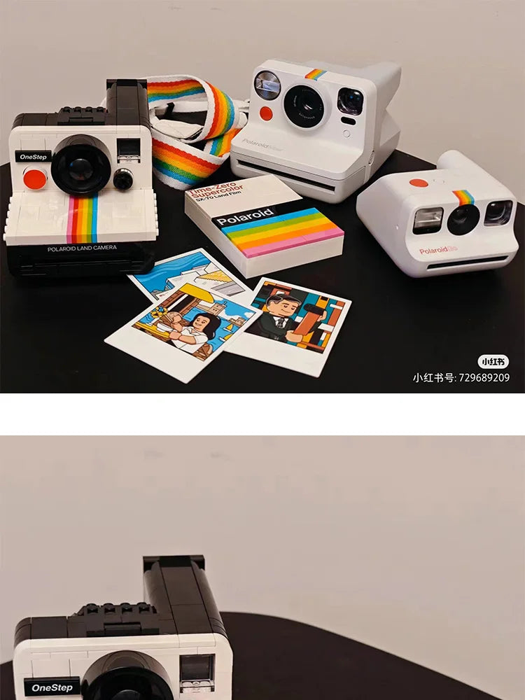 2024 New Ideas 21345 Set OneStep SX-70 Camera building blocks Model Construction Kits for Children Birthday Christmas Gift