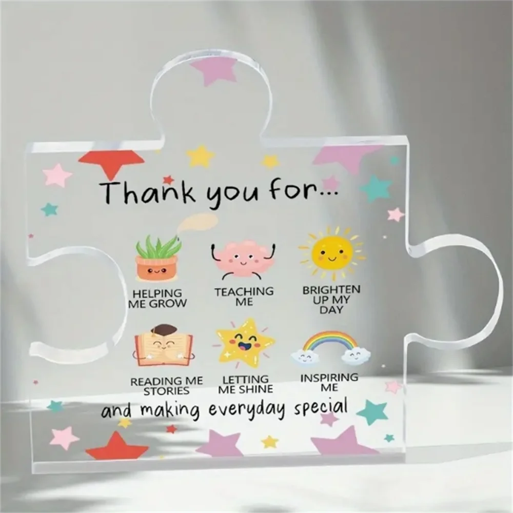 Thank You Gifts - Acrylic Desk Decor With Appreciation Message For Teacher Coworkers Friend, Boss ,Christmas Birthday Gifts