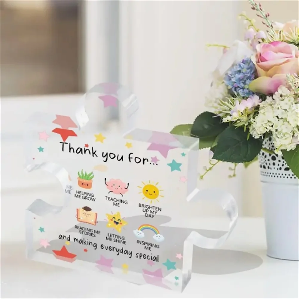 Thank You Gifts - Acrylic Desk Decor With Appreciation Message For Teacher Coworkers Friend, Boss ,Christmas Birthday Gifts