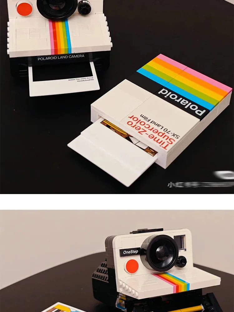 2024 New Ideas 21345 Set OneStep SX-70 Camera building blocks Model Construction Kits for Children Birthday Christmas Gift