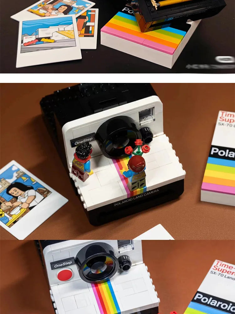 2024 New Ideas 21345 Set OneStep SX-70 Camera building blocks Model Construction Kits for Children Birthday Christmas Gift