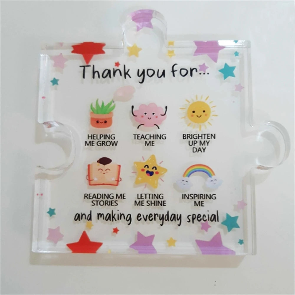 Thank You Gifts - Acrylic Desk Decor With Appreciation Message For Teacher Coworkers Friend, Boss ,Christmas Birthday Gifts